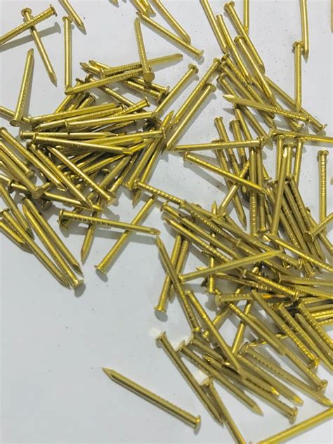 Solid Brass Panel Pins Escutcheon Pins Tiny Brass Tacks Nails Hardboard