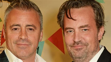 Mort De Matthew Perry Matt Leblanc Lui Rend Hommage Tu Es Enfin Libre