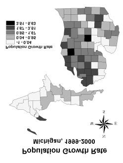 2. Michigan Population Growth Rate, 2000 | Download Scientific Diagram