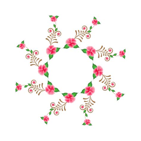 Cherry Blossom Flower Vector Design Images Cherry Blossom Clipart With Pink Flower Round