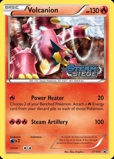 Volcanion Pr Xy Xy145 Pokemon Tcg Pok Cards