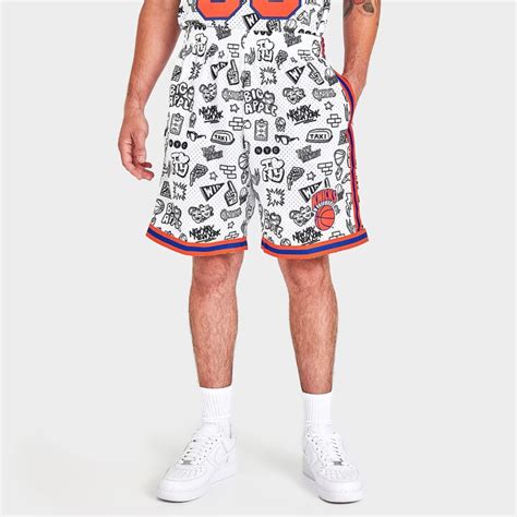 Mitchell And Ness Men S Mitchell And Ness New York Knicks Nba Doodle Swingman Shorts Shopstyle