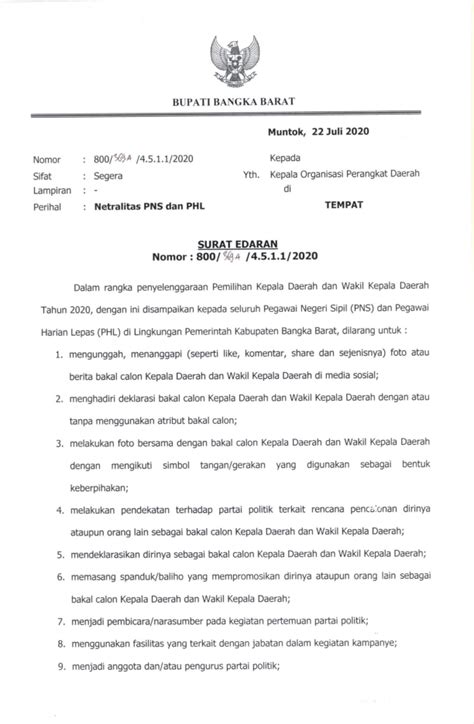 Contoh Surat Edaran Bupati 43 Koleksi Gambar