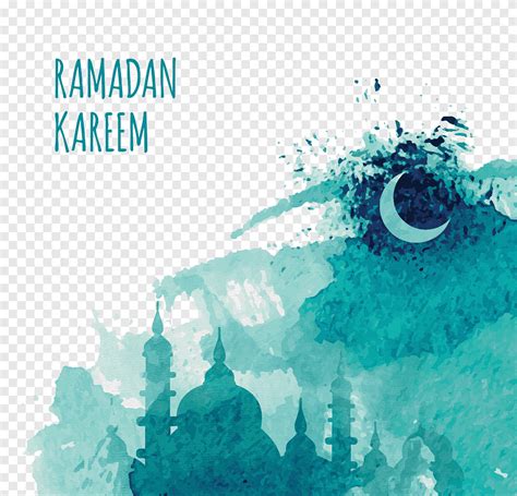 Watercolor Mosque Ramadan Moon Ramadan Kareem Png PNGEgg