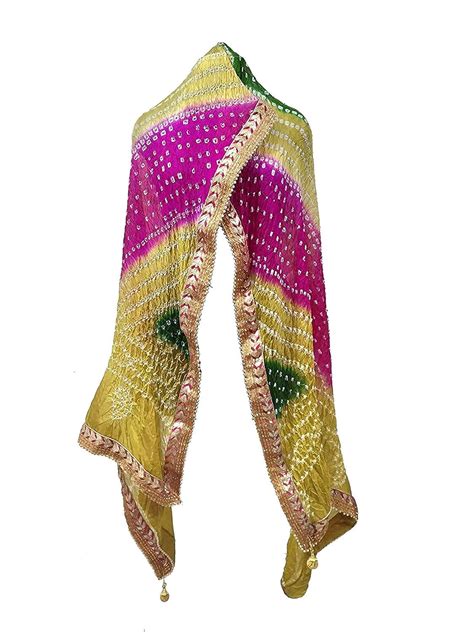 Buy Hamionasir Jaipuri Rajasthani Bandhani Bandhej Dupattas For Womens