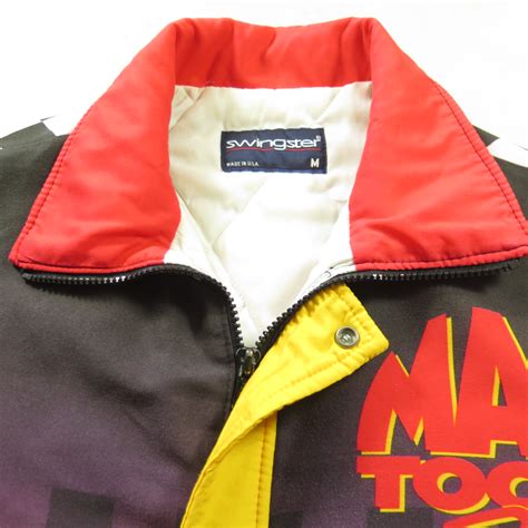 Vintage 80s Mac Tools Racing Jacket Mens M Swingster Wrench Of