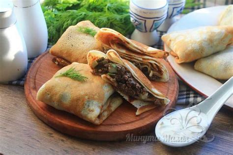Блинчики с ливером - рецепт самый вкусный с пошаговыми фото