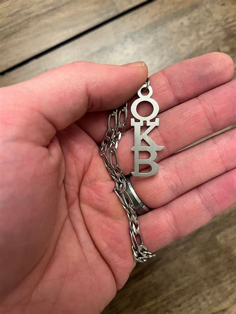 Scream 2 Sidney Okb Greek Letters Necklace Prop Replica Etsy