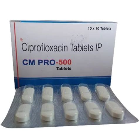 Silver Cm Pro Ciprofloxacin Mg Antibiotic Tablets X