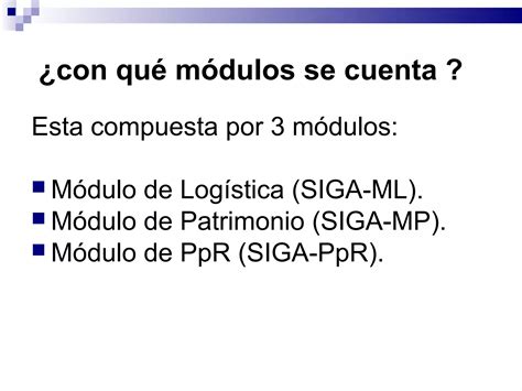 Siga Sistema Integrado De Gesti N Administrativa Ppt