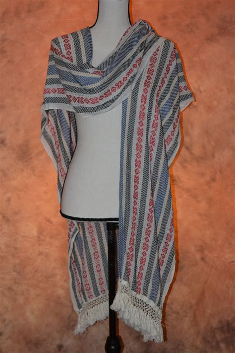 Womens Serape Shawl Mexican Blanket Zerape Or Jorongo Etsy