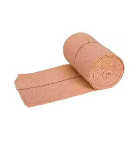 Light Brown Cm Wide And Meter Long Cotton Crepe Bandage For Pain