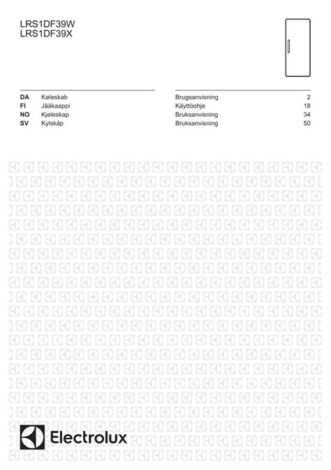 Electrolux LRS1DF39W Brugermanual Manualzz