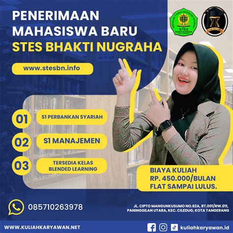 Biaya Kuliah Kelas Weekend Stes Bhakti Nugraha Ciledug Kuliah Karyawan