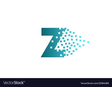 Z Alphabet Letter Logo Icon For Company Royalty Free Vector