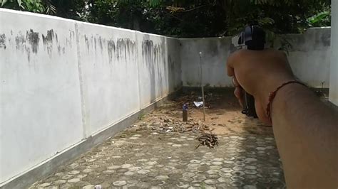 tembak target menggunakan airgun  tangan satu youtube