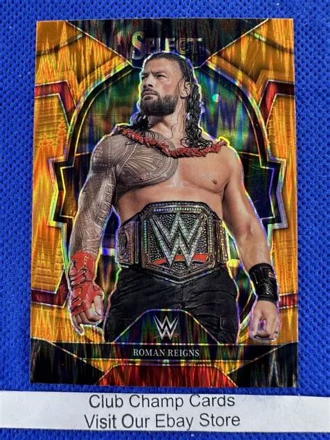 Roman Reigns Panini Select Wwe Smackdown Concourse Orange