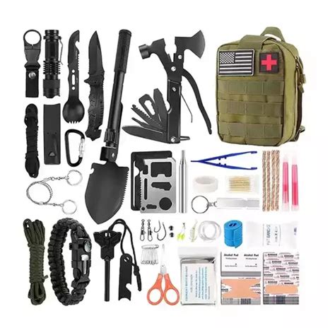 Kit de Sobrevivência e Primeiros Socorros Emergência Trekking