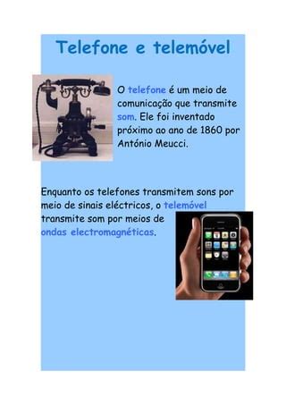 Telefone Como Meio De Comunicação - Meios de Comunicacao | DOC