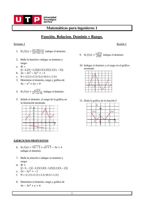 S S Ejercicios Matem Ticas Para Ingenieros Funci N Relacion