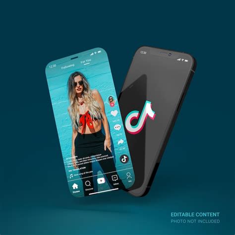 Premium Psd Black Smartphone Mockup Wirth Editable Social Media