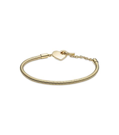 Pulsera Pandora Shine Moments Cadena De Serpiente Con Cierre En T Y