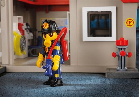 PLAYMOBIL Caserne De Pompiers Transportable City Action Avec