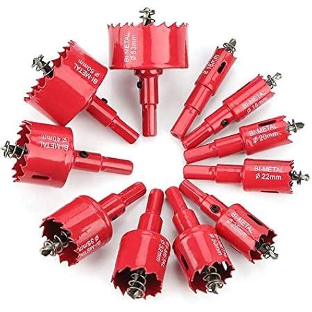 Scie cloche bimétal rouge M42 HSS pour métal bois aluminium tube