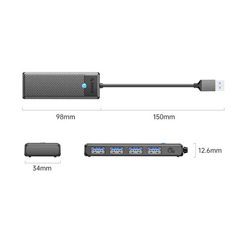 Orico Pw Series 4 Port Usb3 0 Hub Orico Papw4a