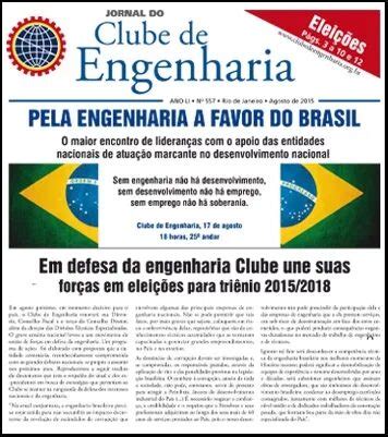 Jornal Do Clube De Engenharia Nº 557 Agosto De 2015 Clube De