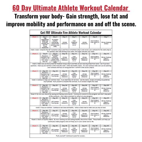 The Frf Ultimate Fire Athlete Workout Program Phase 1 Fire Rescue