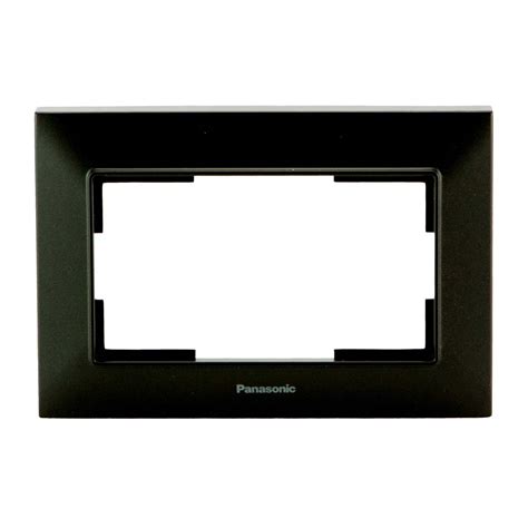 PANASONIC Double Socket Frame Arkedia Slim WNTF0809 2BL Black