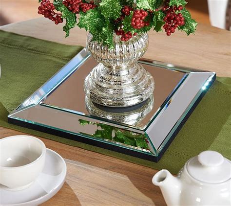 Square Beveled Mirror Centerpiece By Valerie Qvc Mirror