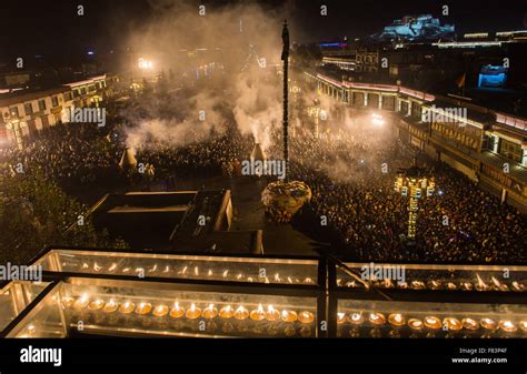 Lhasa China S Tibet Autonomous Region Th Dec Pilgrims Gather