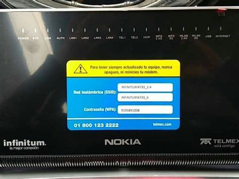 Modem Telmex Infinitum Fibra Ptica Nokia En Mercado Libre