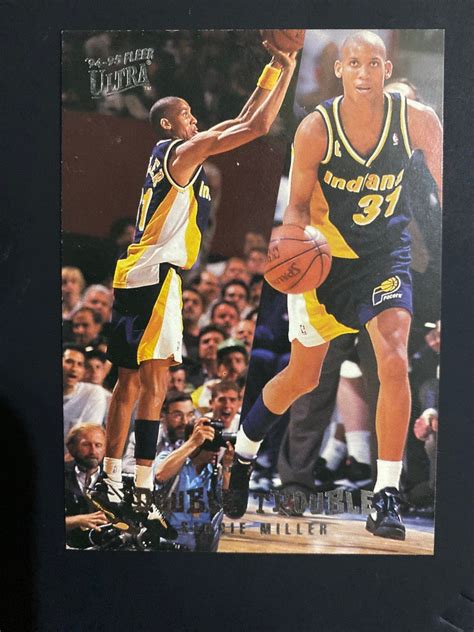 Reggie Miller Double Trouble Collectible Cards Hobbies Toys Toys