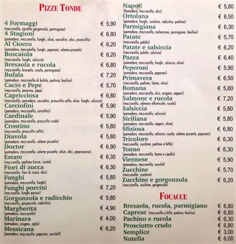 Pizza Alla Pala A Roma Foto Del Menu Con Prezzi Zomato Italia