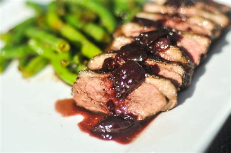 Grilled Peppered Duck Breasts With Cherry Port Sauce Recipe The Meatwave