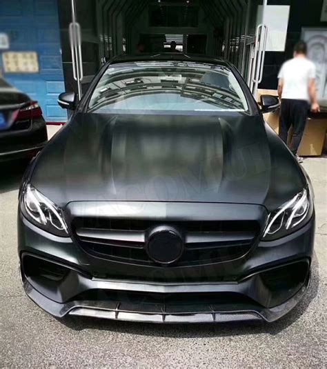 E Class Carbon Fiber Front Bumper Lip Spoiler For Mercedes Benz W213