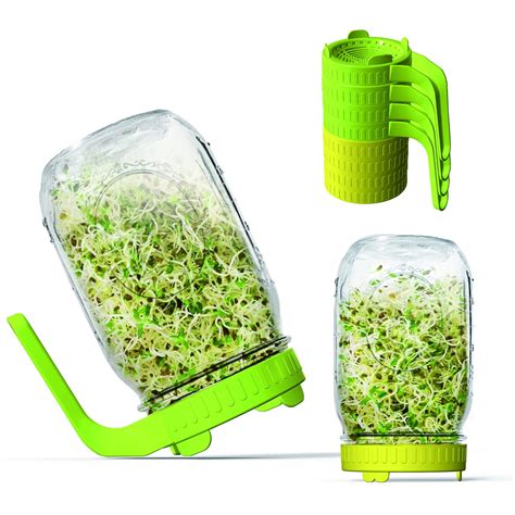 Buy DMCFPL Sprouting Lids 8 Pack Plastic Sprouting Kit With Handle