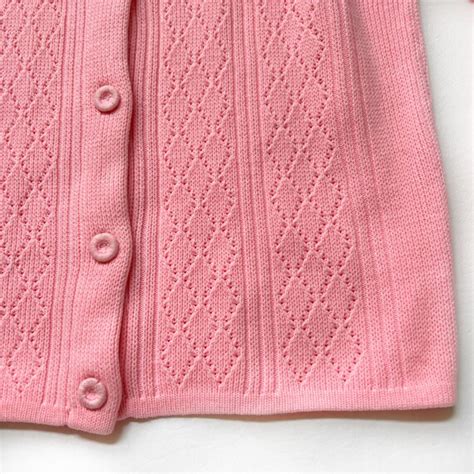 Vintage 1960s Cardigan Sweater Bubblegum Pink Granny … Gem