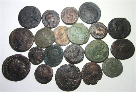 Roman Empire Lot of 20 Æ coins mostly Folles incl Catawiki