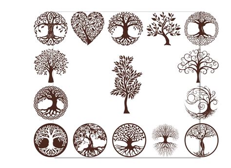 Celtic Tree Cnc Laser Cutting Cdr Dxf File Free
