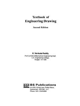 Textbook Of Engineering Drawing Second Edition By Ali Driouch TPT