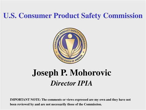 Ppt Us Consumer Product Safety Commission Powerpoint Presentation Free Download Id1730908