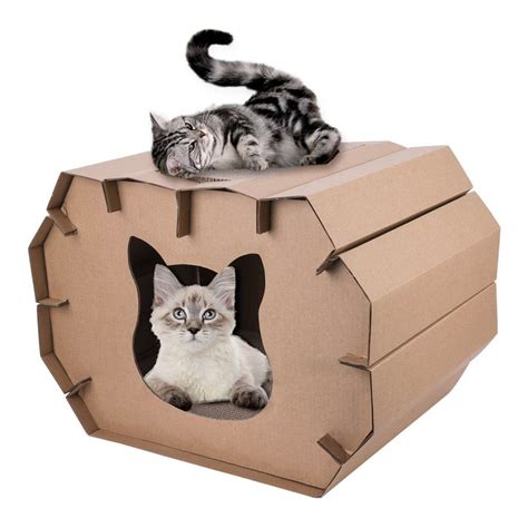 Vencer Recyclable Cardboard Cat House Scratcher