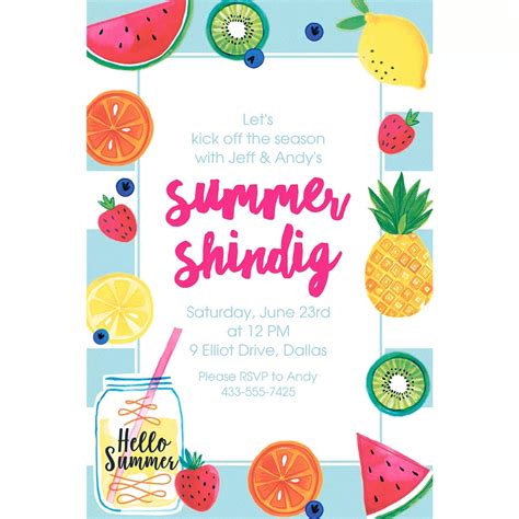 Custom Hello Summer Invitation Party City