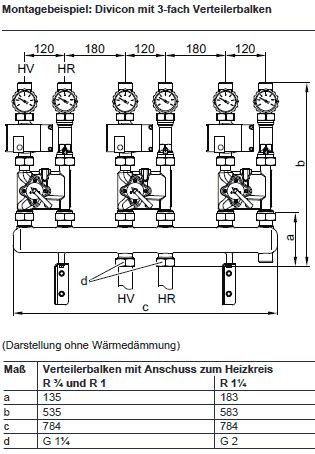 Verteilerbalken F R Viessmann Divicon Loebbeshop Heizungsmarkt