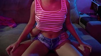BOUNCING On His Lap With Jeans Shorts He Came THROUGH Underwear XVIDEOS