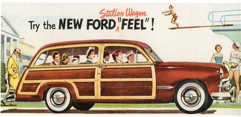 Ford Custom Deluxe Station Wagon Period Publicity Andrew